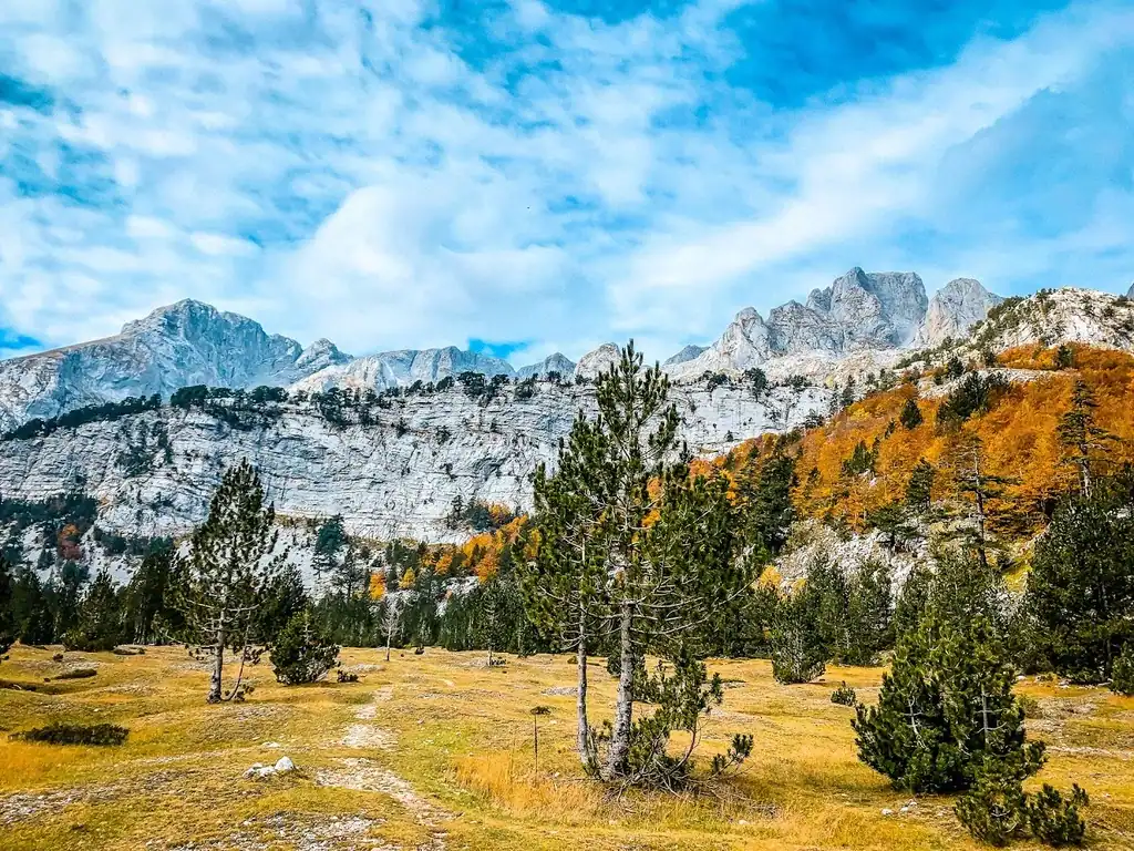 Peaks of the Balkans narrow hiking trail