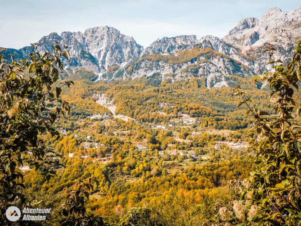 Sentiero delle cime dei Balcani Tappa 1 Vista